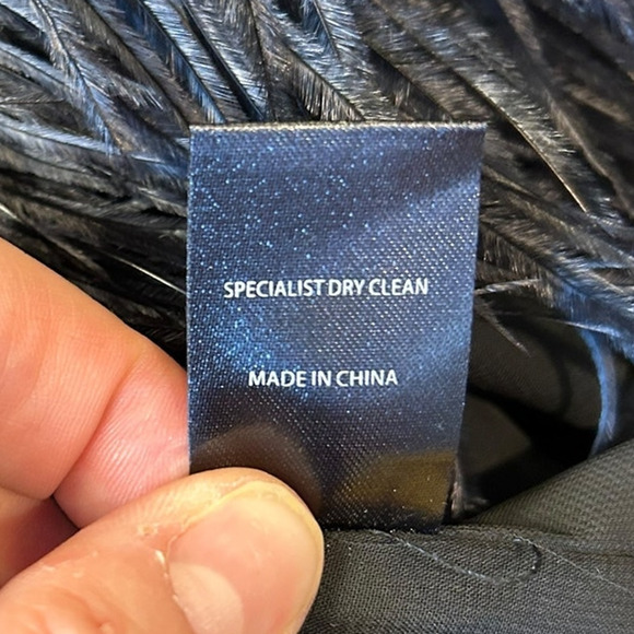 CYNTHIA ROWLEY Women's Ostrich Feather Dress XS Ivy Ombre NWT Mini $795 - Picture 10 of 10